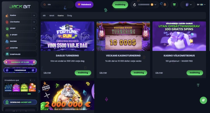 Jackbit Bonuses
